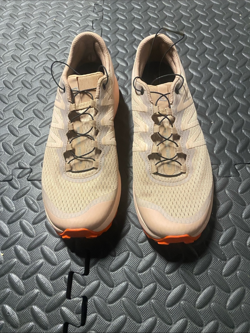 Salomon Sense Ride 4 Women's Size 10.5 Running Shoes Sirocco Peach Orange